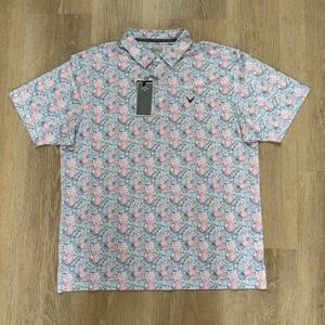 Callaway Golf Shirt (XL) Bright White, UPF 50, Opti-Dry Series, NWT $80.00!